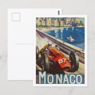 Monaco Vintage Berühmter Reiseort Postkarte