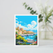 Monaco Vintage - Darstellung Postkarte (Stehend Vorderseite)