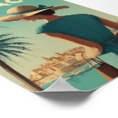 Monaco Vintage-Mode Poster (Ecke)