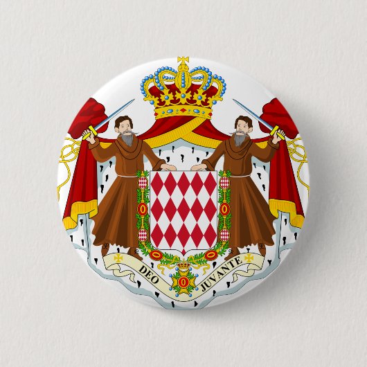 Monaco-Wappen Button (Vorderseite)