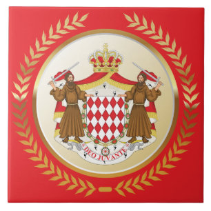 Monaco-Wappen Fliese