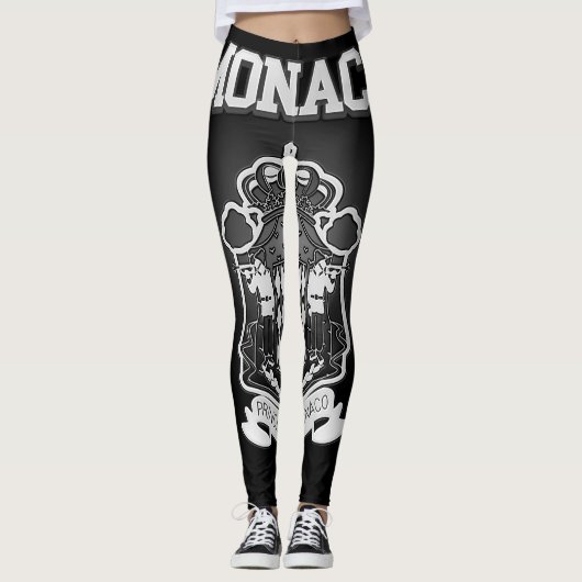 Monaco-Wappen Leggings (Vorderseite)