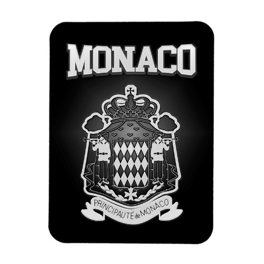 Monaco-Wappen Magnet (Vertikal)