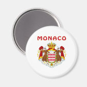 MONACO-Wappen Magnet (Vorderseite/Rückseite)