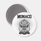 Monaco-Wappen Magnet (Vorderseite/Rückseite)