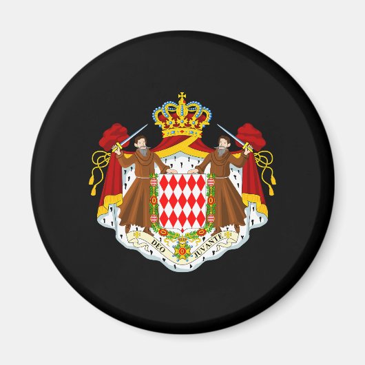 Monaco-Wappen Magnet (Vorne)