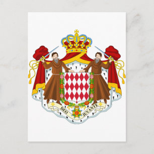 Monaco-Wappen Postkarte