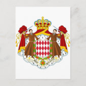 Monaco-Wappen Postkarte (Vorderseite)
