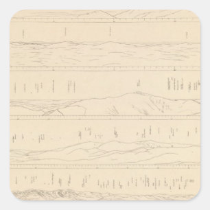Monadnock, Adams, der Kopf der Eule, New Hampshire Quadratischer Aufkleber
