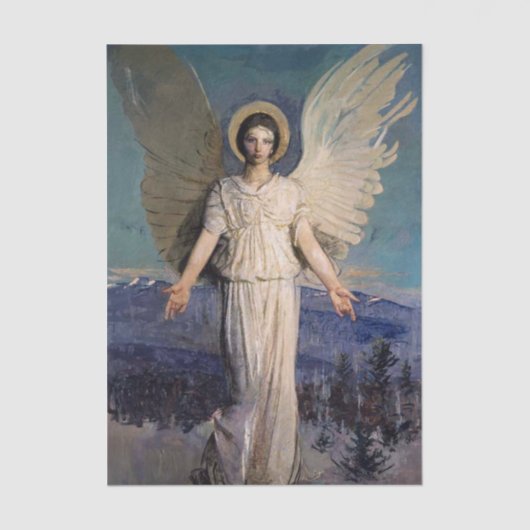 Monadnock Angel by Abbott Handerson Thayer Seidenpapier (Vorderseite)