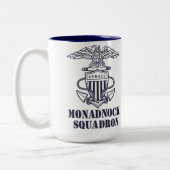 Monadnock Geschwader-Tasse Zweifarbige Tasse (Links)