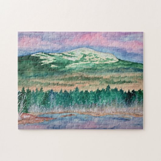 Monadnock New Hampshire - Gebirgsfarbe Puzzle (Horizontal)