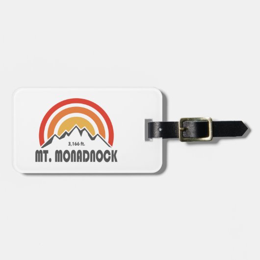 Monadnock New Hampshire Gepäckanhänger (Vorderseite horizontal)