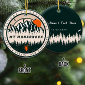 Monadnock New Hampshire Keramik Ornament