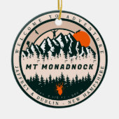 Monadnock New Hampshire Keramik Ornament (Vorne)