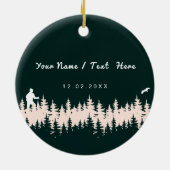 Monadnock New Hampshire Keramik Ornament (Hinten)