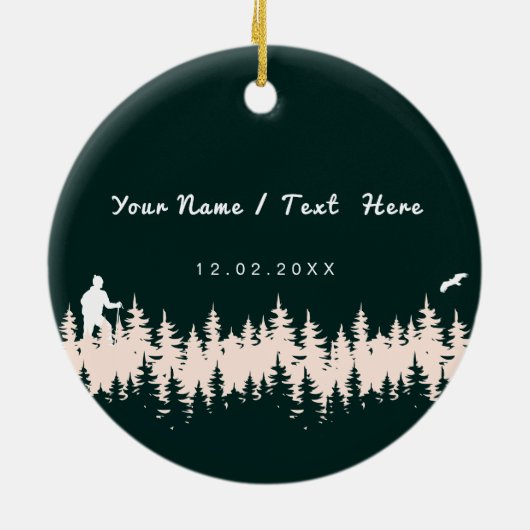 Monadnock New Hampshire Keramik Ornament (Hinten)