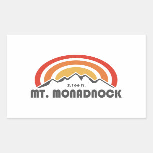 Monadnock New Hampshire Rechteckiger Aufkleber