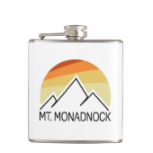 Monadnock New Hampshire Retro Flachmann (Vorderseite)