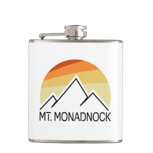 Monadnock New Hampshire Retro Flachmann