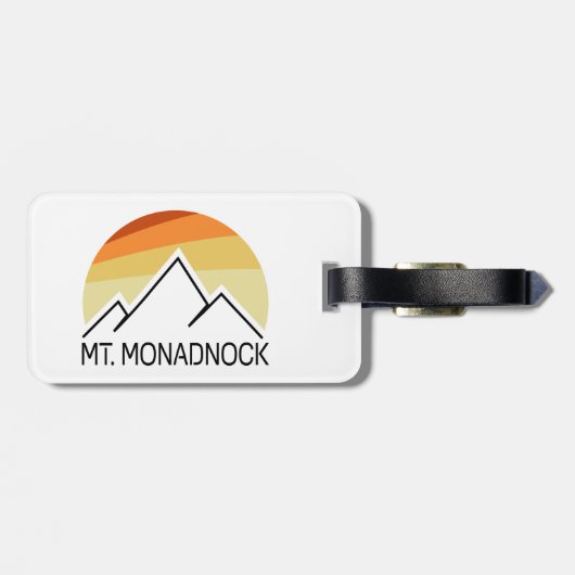 Monadnock New Hampshire Retro Gepäckanhänger (Rückseite horizontal)