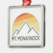 Monadnock New Hampshire Retro Ornament Aus Metall (Links)