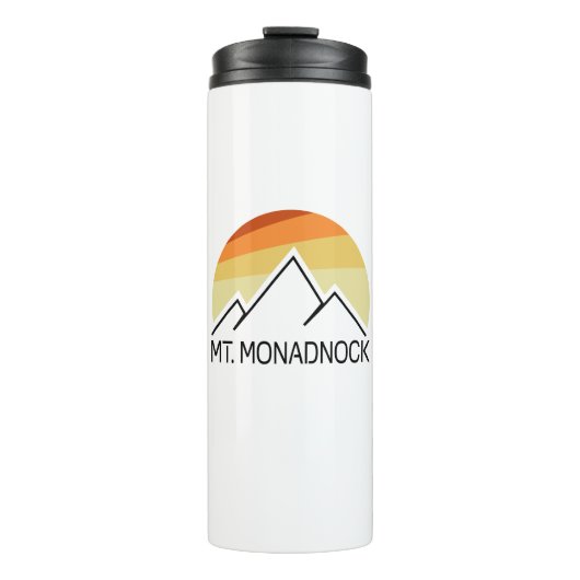Monadnock New Hampshire Retro Thermosbecher (Vorderseite)