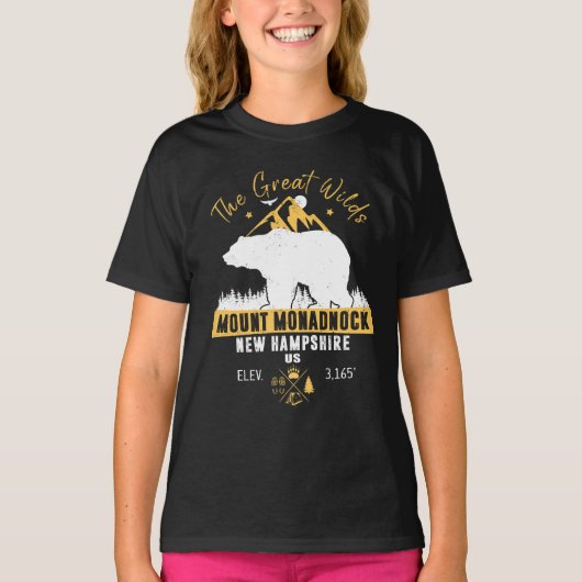 Monadnock New Hampshire - Retro Vintag T-Shirt (Vorderseite)