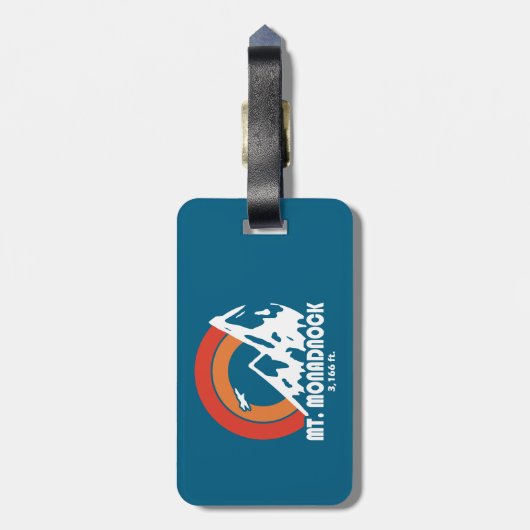 Monadnock New Hampshire Sun Eagle Gepäckanhänger (Rückseite vertikal)