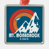Monadnock New Hampshire Sun Eagle Ornament Aus Metall (Vorne)