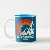 Monadnock New Hampshire Sun Eagle Zweifarbige Tasse (Links)