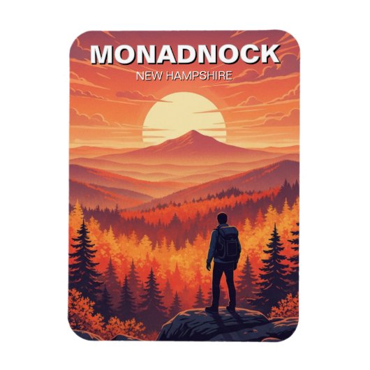 Monadnock New Hampshire Travel Magnet (Vertikal)