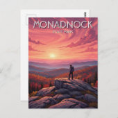 Monadnock New Hampshire Travel Postkarte (Vorne/Hinten)