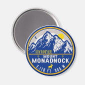 Monadnock New Hampshire Vintag Souvenirs Magnet (Vorderseite/Rückseite)