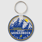 Monadnock New Hampshire Vintag Souvenirs Schlüsselanhänger (Rückseite)