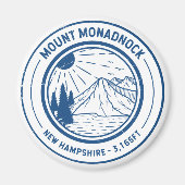 Monadnock New Hampshire Wandern Magnet (Vorne)