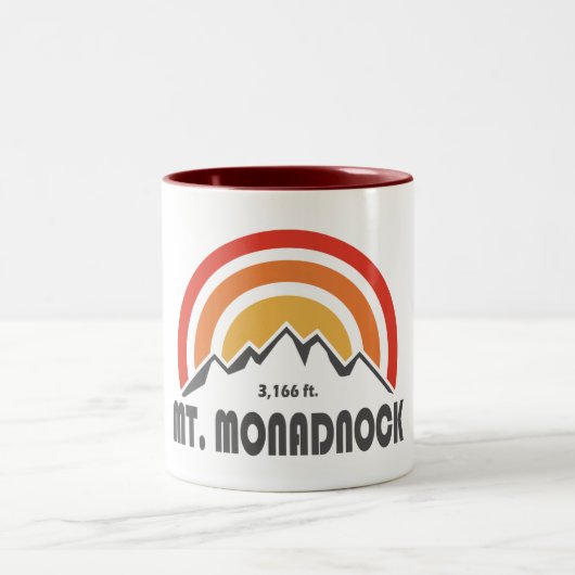 Monadnock New Hampshire Zweifarbige Tasse (Mittel)