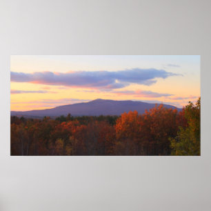 Monadnock Später Herbst Sonnenuntergang Poster