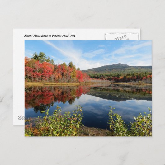 Monadnock-Szene Postkarte (Vorne/Hinten)