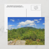 Monadnock vom Gap Mountain Postkarte (Vorne/Hinten)