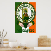 Monaghan Clan Motto Poster drucken (Küche)