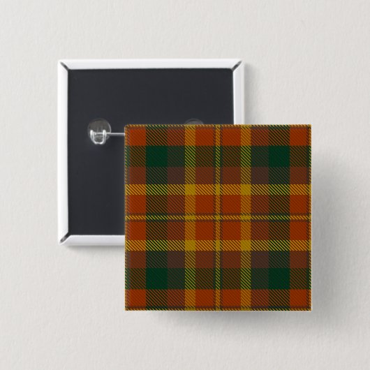 Monaghan Landkreis Irish Tartan Button (Vorne & Hinten)