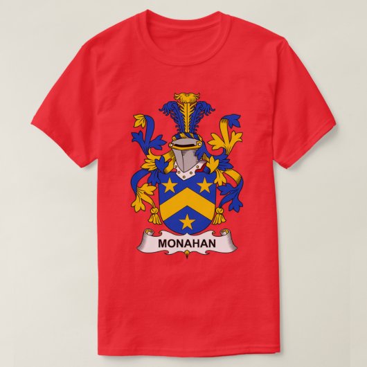 Monahan Coat of Arms Familienwappen T-Shirt (Design vorne)