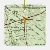 Monahans TX Vintag Topo Keramikornament (Rückseite)