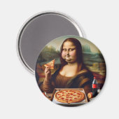 MonaLisa Fett Magnet (Vorderseite/Rückseite)