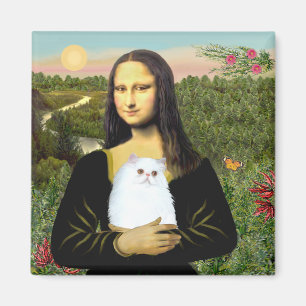 MonaLisa - Weißes Perser-Kätzchen #49 Magnet