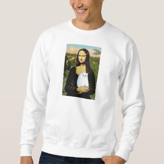 MonaLisa - Weißpersisches Kätzchen #49 Sweatshirt (Vorderseite)
