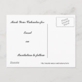 Monarch Ankündigungspostkarte (Rückseite)