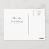 Monarch auf der Postkarte von Marigold TY (Rückseite)