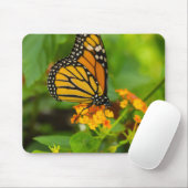 Monarch auf Lantana Mousepad (Mit Mouse)